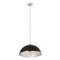Z-Lite Landry 1 Light Pendant, Matte Black & Chrome 1004P20-MB-CH - alternate 2